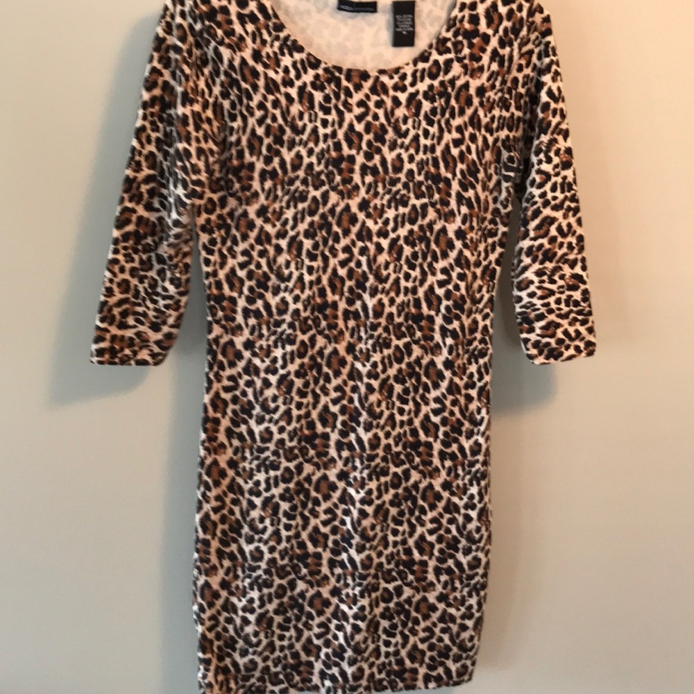 COPY - Moda International leopard print stretch dress